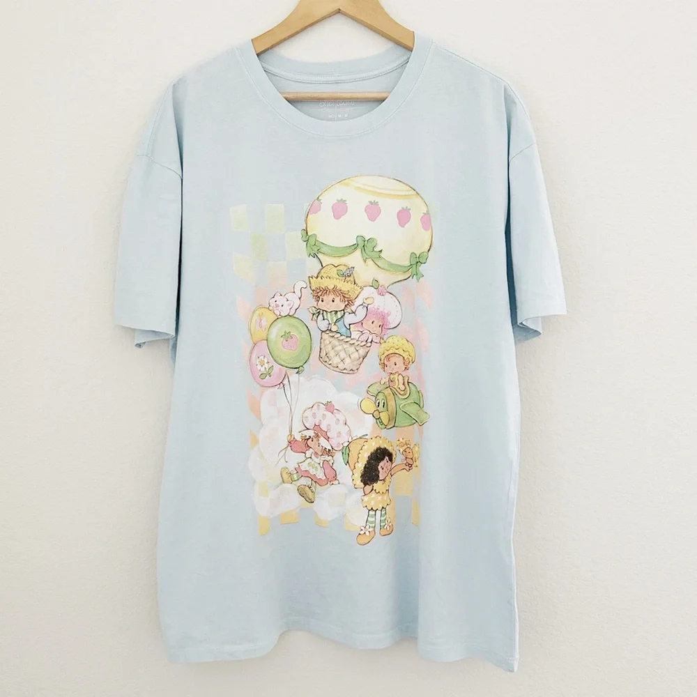 NEW Strawberry Shortcake Oversized Graphic Tee - Picture 2 of 6